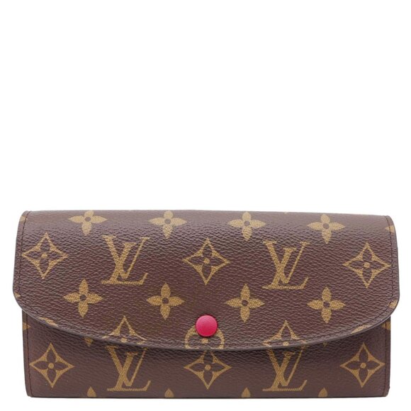 Louis Vuitton  Emilie Monogram Canvas Wallet Fuchsia - Picture 1 of 12